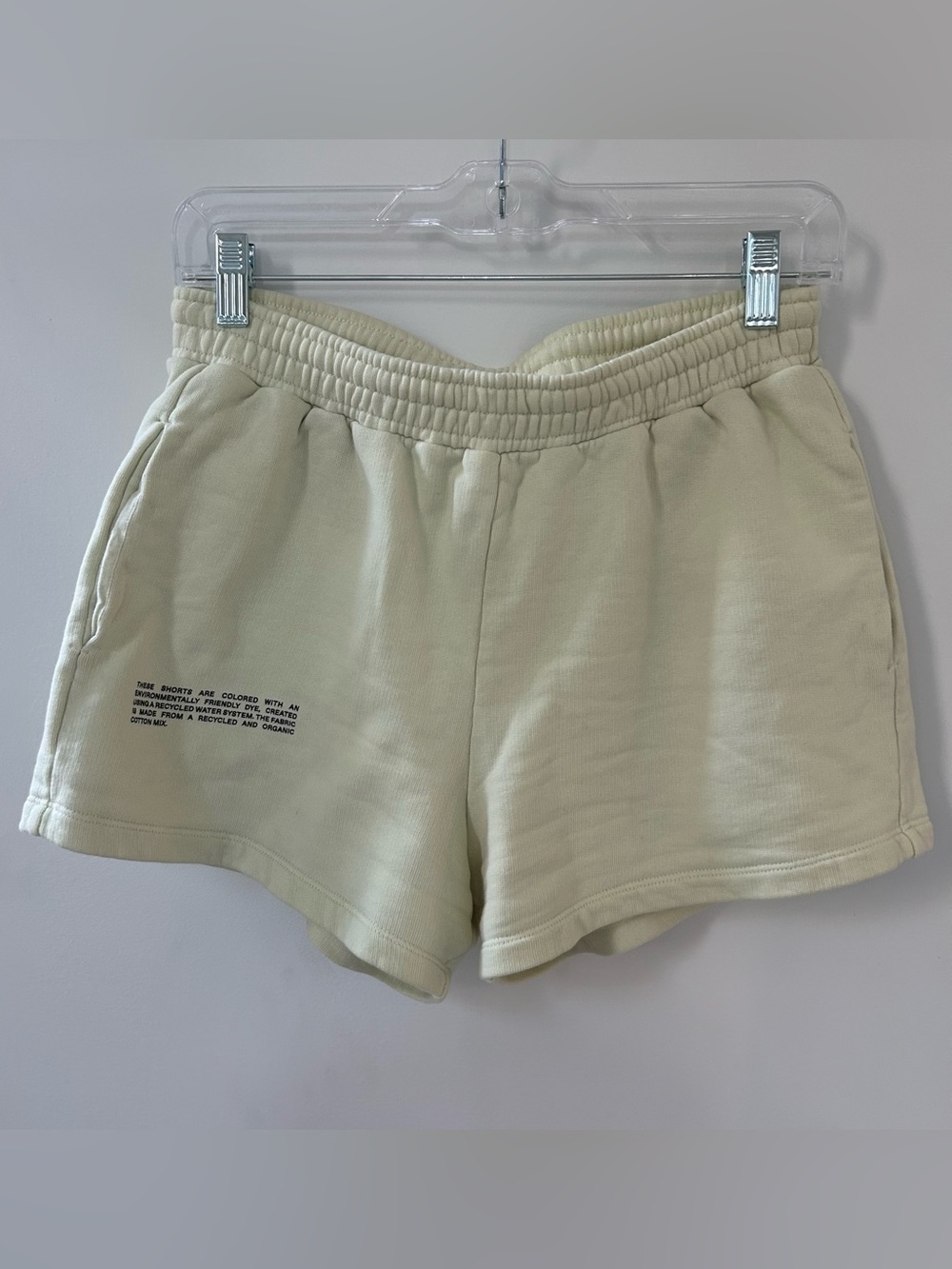 Pangaia Cream Organic Cotton Sweatshorts
